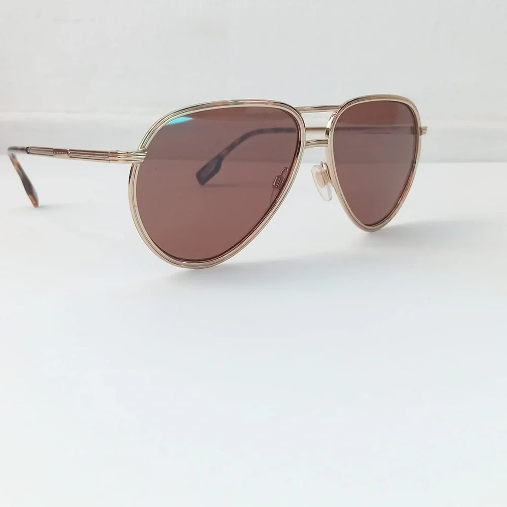 Burberry BE3135 110973 Scott Men Pilot Dark Brown Sunglasses
